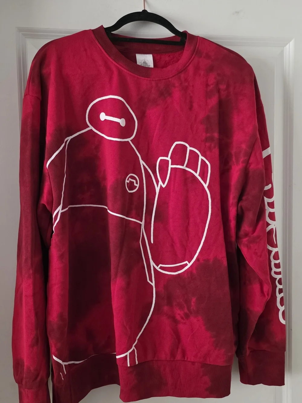 Disney Baymax Red Tie-Dye Sweatshirt